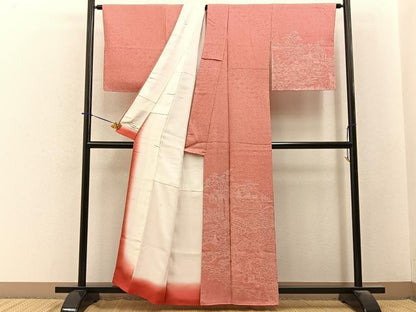 平和屋着物■訪問着　江戸小紋　風景文　やまと誂製　正絹　逸品　BAAY6465hj