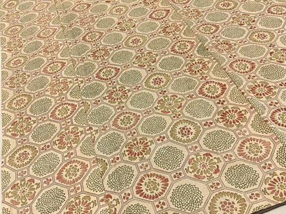 平和屋着物■上質な小紋　蜀江花文　正絹　逸品　BAAY6474hj