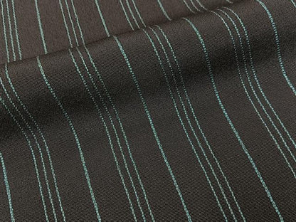 平和屋着物■上質なお召　縞　正絹　逸品　BAAY6476hj