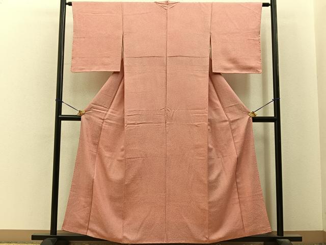 平和屋着物■上質な小紋　霞文　正絹　逸品　BAAY6477hj