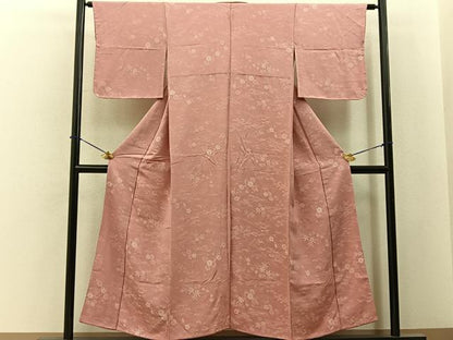 平和屋着物■上質な小紋　松竹梅竜田川地紋　正絹　逸品　BAAY6485hj