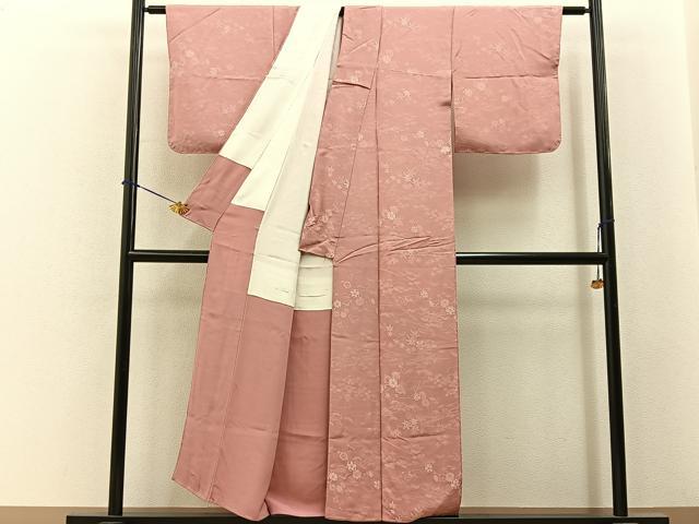 平和屋着物■上質な小紋　松竹梅竜田川地紋　正絹　逸品　BAAY6485hj