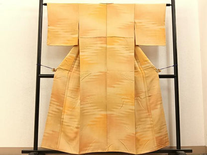 平和屋着物■上質な小紋　霞文　暈し染め　正絹　逸品　BAAY6490hj
