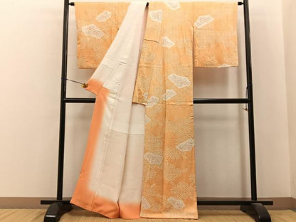 平和屋着物■上質な小紋　総絞り　七宝文様　正絹　逸品　BAAY6492hj