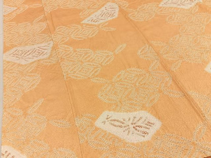 平和屋着物■上質な小紋　総絞り　七宝文様　正絹　逸品　BAAY6492hj