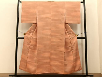 平和屋着物■上質な小紋　霞文　暈し染め　正絹　逸品　BAAY6493hj