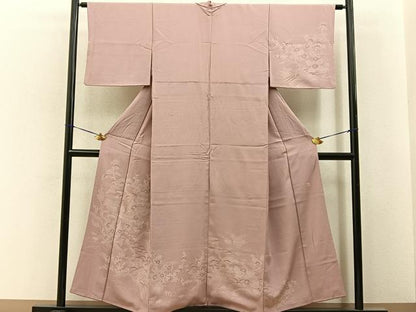 平和屋着物■伝統工芸師　服部光擴　訪問着　江戸小紋　松竹梅　御所解文　正絹　逸品　BAAY6505hj
