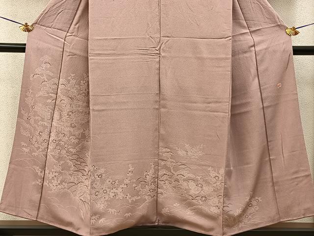 平和屋着物■伝統工芸師　服部光擴　訪問着　江戸小紋　松竹梅　御所解文　正絹　逸品　BAAY6505hj
