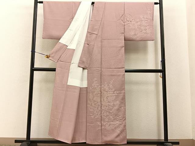 平和屋着物■伝統工芸師　服部光擴　訪問着　江戸小紋　松竹梅　御所解文　正絹　逸品　BAAY6505hj