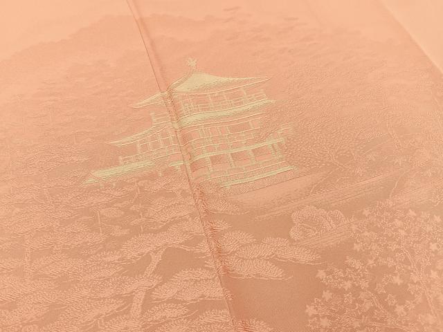 平和屋着物■豪華色留袖　金閣寺　正絹　逸品　BAAY6516hj