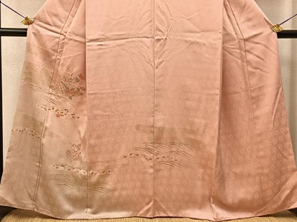 平和屋着物■中国三大刺繍　スワトウ刺繍　訪問着　文箱花文　暈し染め　金彩　正絹　逸品　BAAY6517hj
