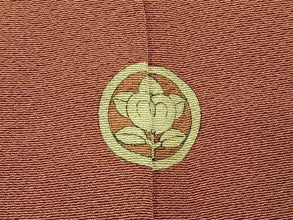 平和屋着物■上質な色無地　肉桂色　正絹　逸品　BAAY6519hj