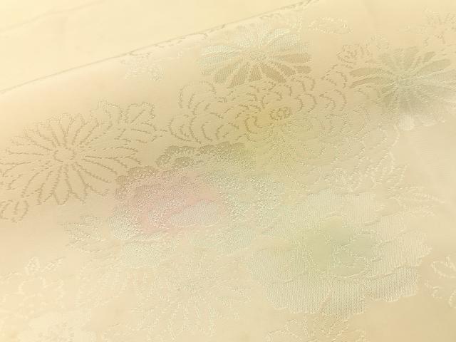 平和屋着物■長襦袢　無双仕立て　流水花地紋　暈し染め　半衿刺繍　正絹　逸品　BAAY6526hj