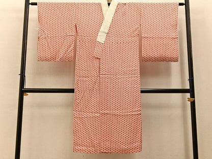 平和屋着物■長襦袢　無双仕立て　麻の葉文様　正絹　逸品　BAAY6528hj