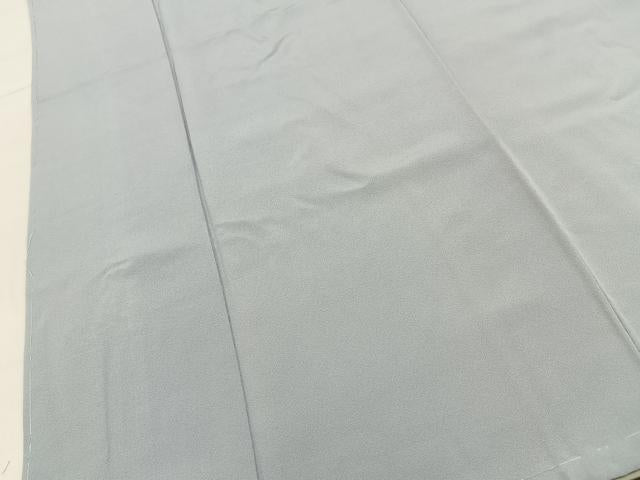平和屋着物■上質な色無地　柳鼠色　正絹　逸品　BAAY6531hj