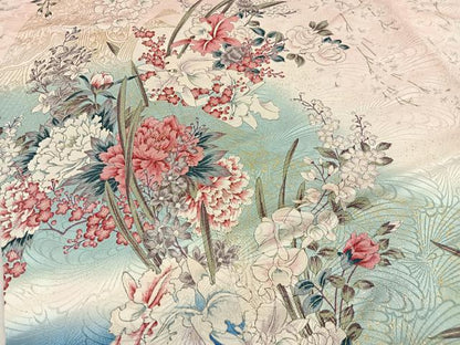平和屋着物■豪華振袖　草花文　暈し染め　金彩　ますいわ屋扱い　正絹　逸品　BAAY6534hj