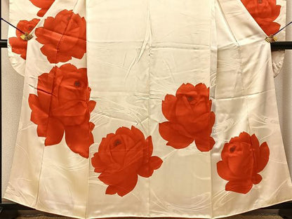 平和屋着物■豪華振袖　薔薇　正絹　逸品　BAAY6535hj