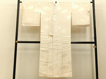 平和屋着物■長襦袢　袷　菊地紋　正絹　逸品　未使用　BAAY6538hj