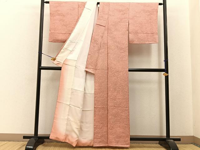 平和屋着物■上質な小紋　霞文　正絹　逸品　BAAY6539hj