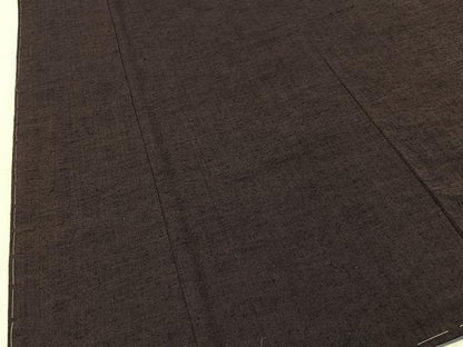 平和屋着物■上質な紬　色無地　似せ紫色　正絹　逸品　未使用　BAAY6544hj