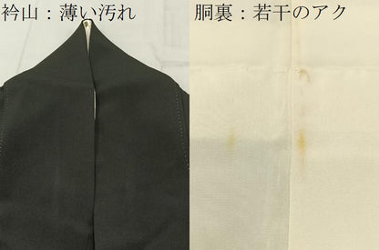 平和屋着物■豪華黒留袖　駒刺繍　鏡裏几帳花文　金彩　正絹　逸品　BAAY6547hj