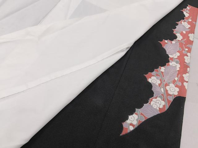 平和屋着物■豪華黒留袖　花鳥文　金彩　正絹　逸品　BAAY6548hj