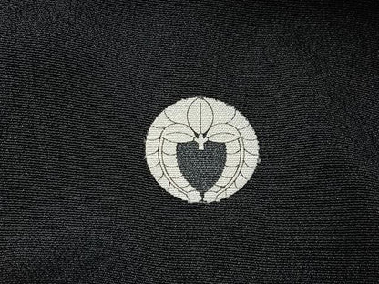 平和屋着物■豪華黒留袖　花鳥文　金彩　正絹　逸品　BAAY6548hj