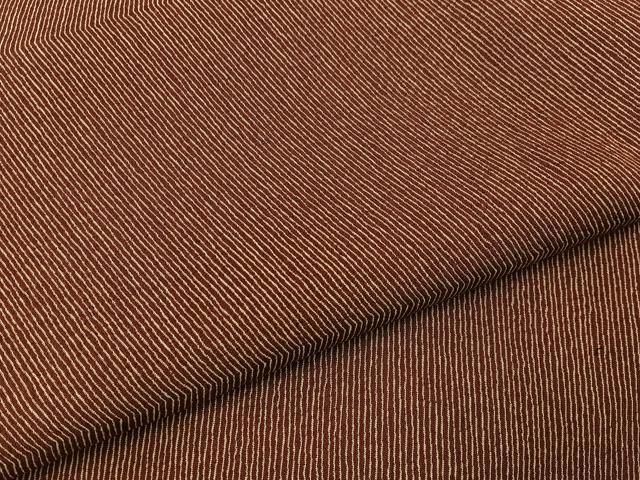 平和屋着物■上質な小紋　横段斜線文　正絹　逸品　BAAY6554hj