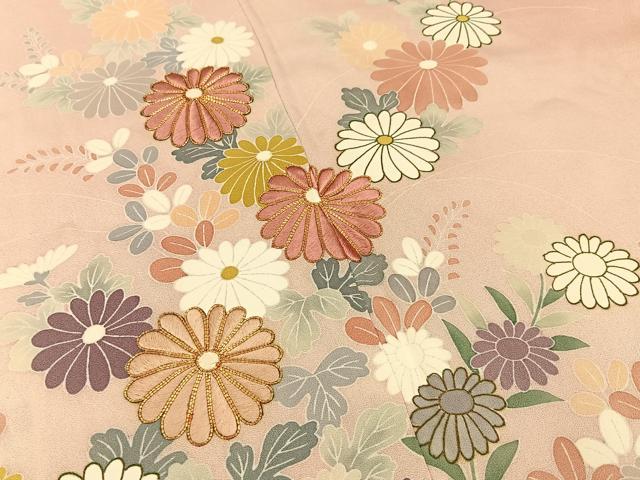 平和屋着物■豪華色留袖　駒刺繍　流水秋草文　暈し染め　金彩　正絹　逸品　BAAY6558hj