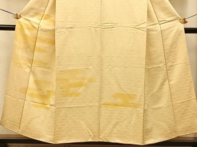 平和屋着物■訪問着　源氏車文　暈し染め　銀通し地　やまと誂製　正絹　逸品　BAAY6565hj