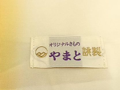 平和屋着物■訪問着　源氏車文　暈し染め　銀通し地　やまと誂製　正絹　逸品　BAAY6565hj