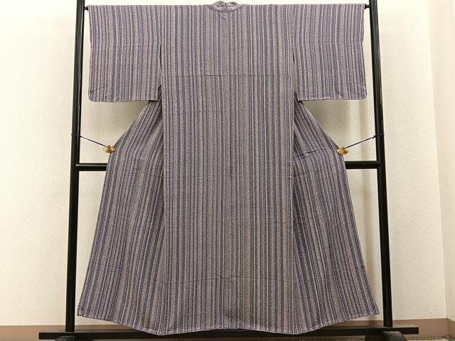 平和屋着物■上質な小紋　間道　正絹　逸品　BAAY6570hj