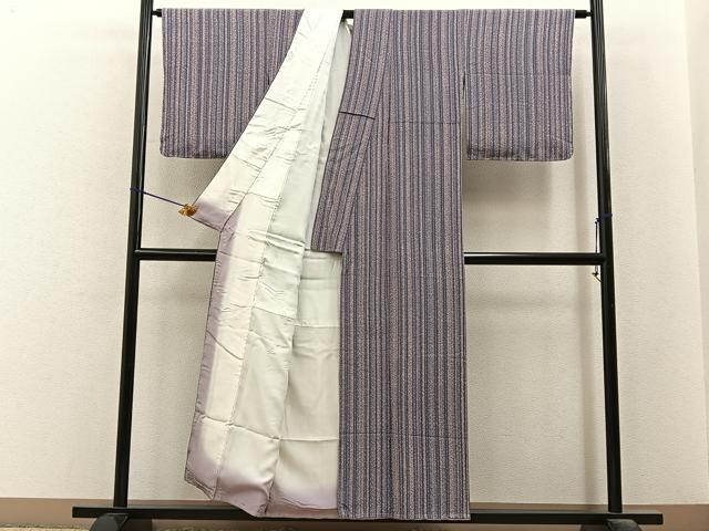 平和屋着物■上質な小紋　間道　正絹　逸品　BAAY6570hj