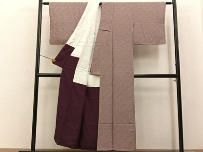 平和屋着物■江戸小紋　鹿の子文様　正絹　逸品　未使用　BAAY6572hj