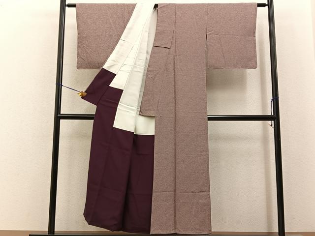 平和屋着物■江戸小紋　鹿の子文様　正絹　逸品　未使用　BAAY6572hj