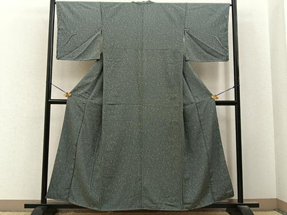平和屋着物■上質な小紋　草花文　正絹　逸品　未使用　BAAY6578hj