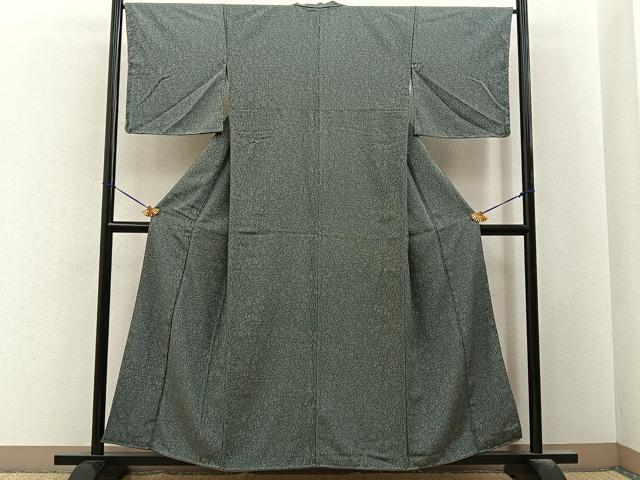平和屋着物■上質な小紋　草花文　正絹　逸品　未使用　BAAY6578hj