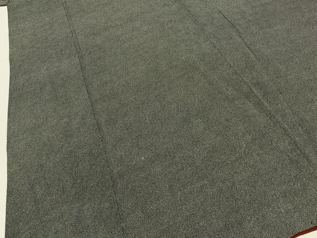 平和屋着物■江戸小紋　鮫小紋柄　黒地　正絹　逸品　BAAY6584hj