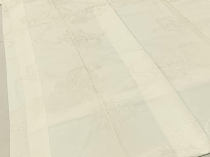 平和屋着物■長襦袢　袷　地紙花地紋　正絹　逸品　未使用　BAAY6586hj