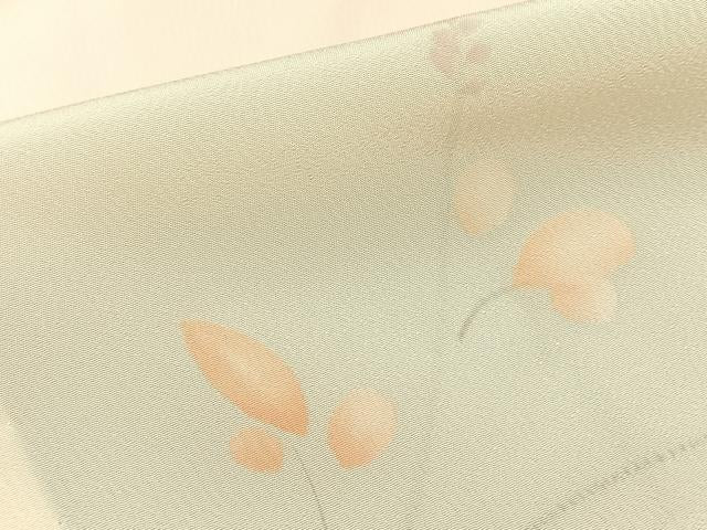 平和屋着物■長襦袢　無双仕立て　手描き　草葉文　暈し染め　正絹　逸品　BAAY6591hj