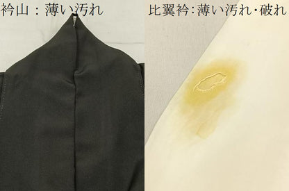 平和屋着物■豪華黒留袖　駒刺繍　飛鶴地紙花文　金彩　正絹　逸品　BAAY6597hj