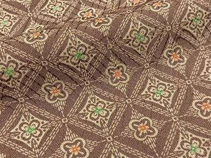 平和屋着物■上質な小紋　七宝花文　正絹　逸品　BAAY6614hj