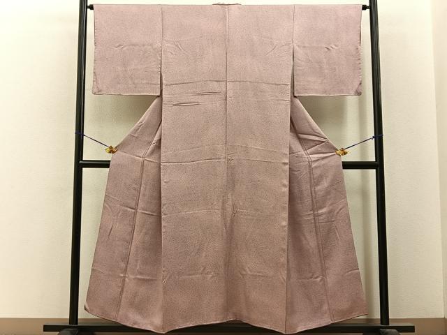 平和屋着物■上質な小紋　氷割れ文様　正絹　逸品　BAAY6615hj