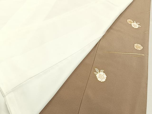 平和屋着物■豪華色留袖　片輪車花文　金彩　正絹　逸品　BAAY6636hj