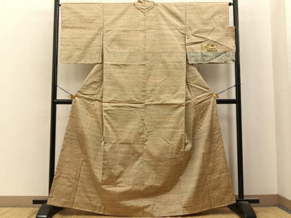 平和屋着物■本場大島紬　霞文　証紙付き　正絹　逸品　未使用　BAAY6643hj