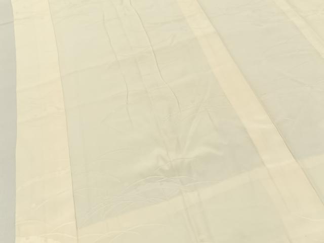 平和屋着物■長襦袢　無双仕立て　雪芝地紋　正絹　逸品　BAAY6652hj