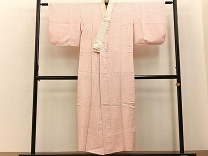 平和屋着物■長襦袢　無双仕立て　舞桜地紋　正絹　逸品　BAAY6655hj