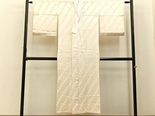 平和屋着物■長襦袢　無双仕立て　菊地紋　正絹　逸品　BAAY6657hj