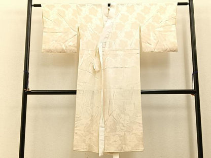 平和屋着物■長襦袢　無双仕立て　楓地紋　正絹　逸品　BAAY6658hj