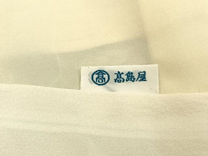 平和屋着物■上質な小紋　更紗花文　鬼しぼ縮緬　高島屋扱い　正絹　逸品　未使用　BAAY6663hj